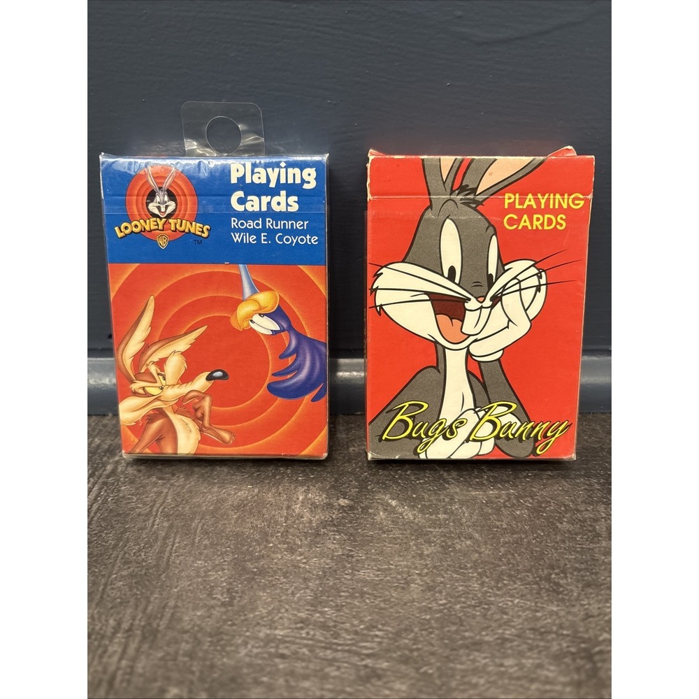 Looney Tunes Road Runner & Wile E. Coyote & Bugs Bunny Playing Cards VTG